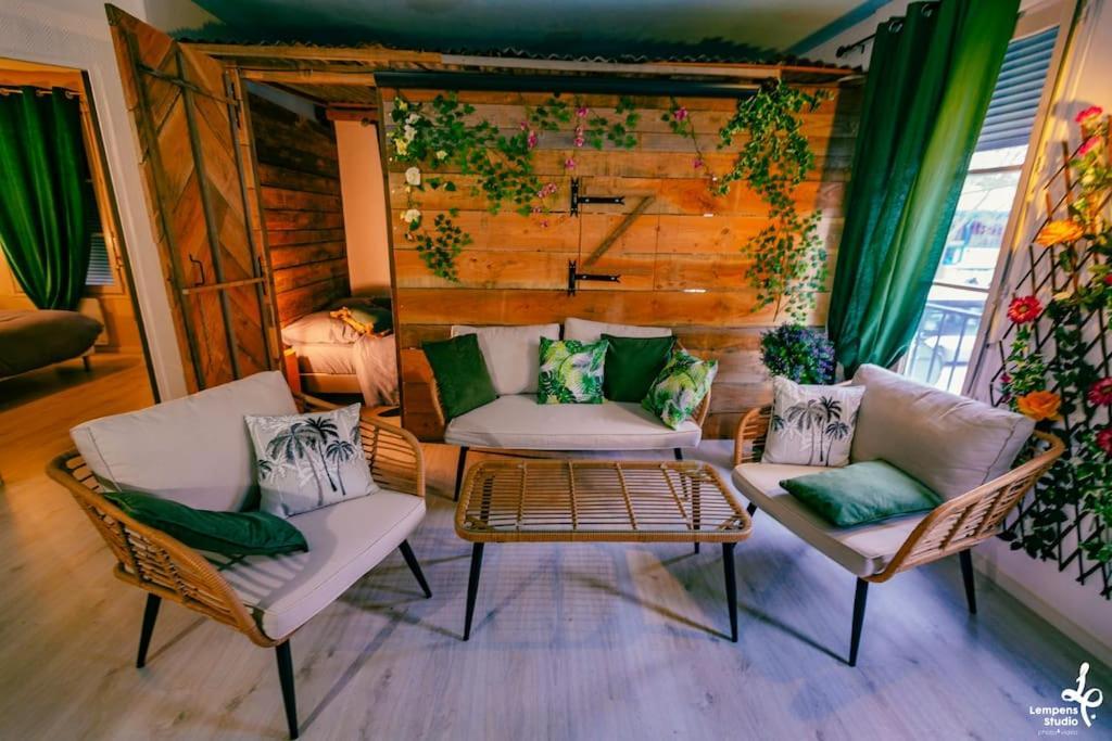 Appartement La Cabane Du Jardin Труа Экстерьер фото