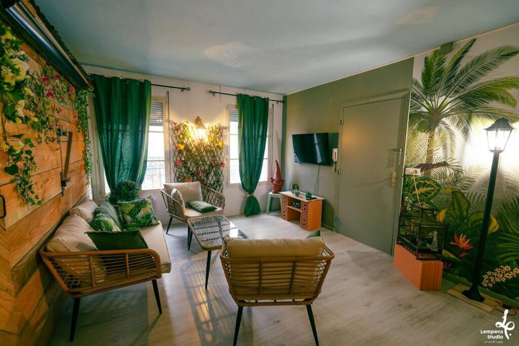 Appartement La Cabane Du Jardin Труа Экстерьер фото