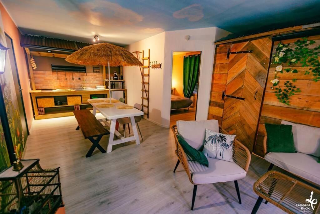 Appartement La Cabane Du Jardin Труа Экстерьер фото